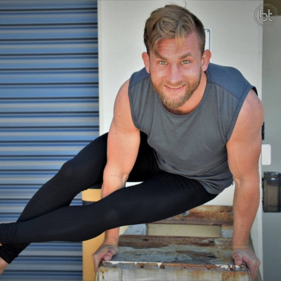 bt Men's Bamboo Sleeveless Tee - Slate