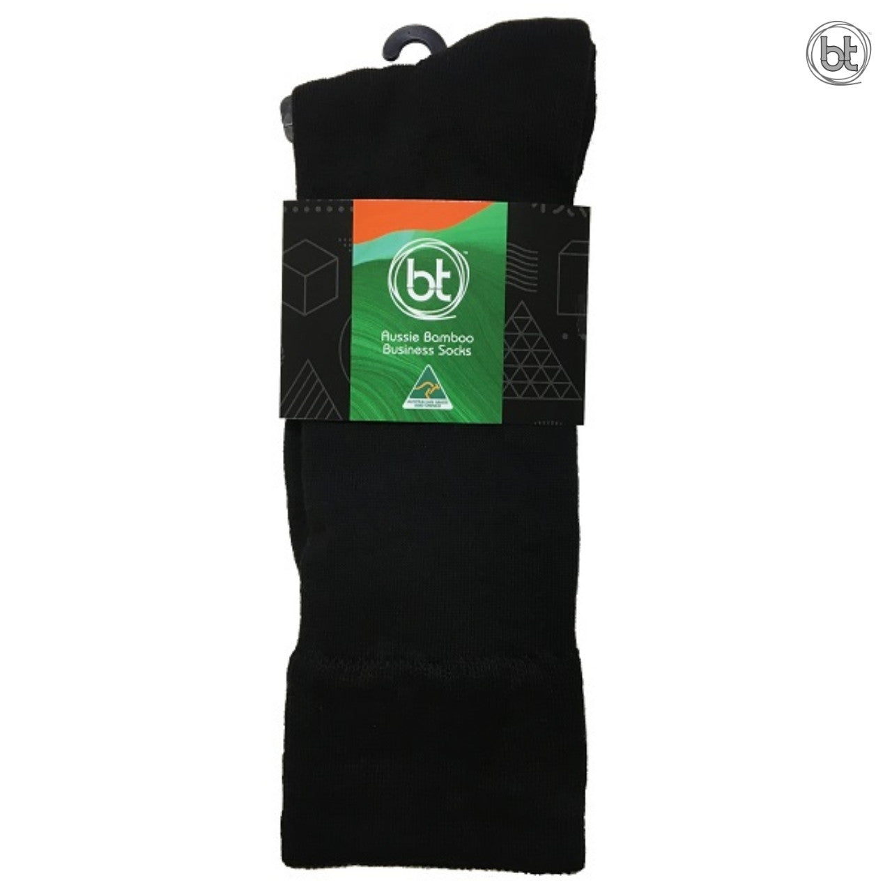 Australian Made Comfort Business Socks - Black
