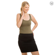 Women's Bamboo Short Tube Skirt - Black