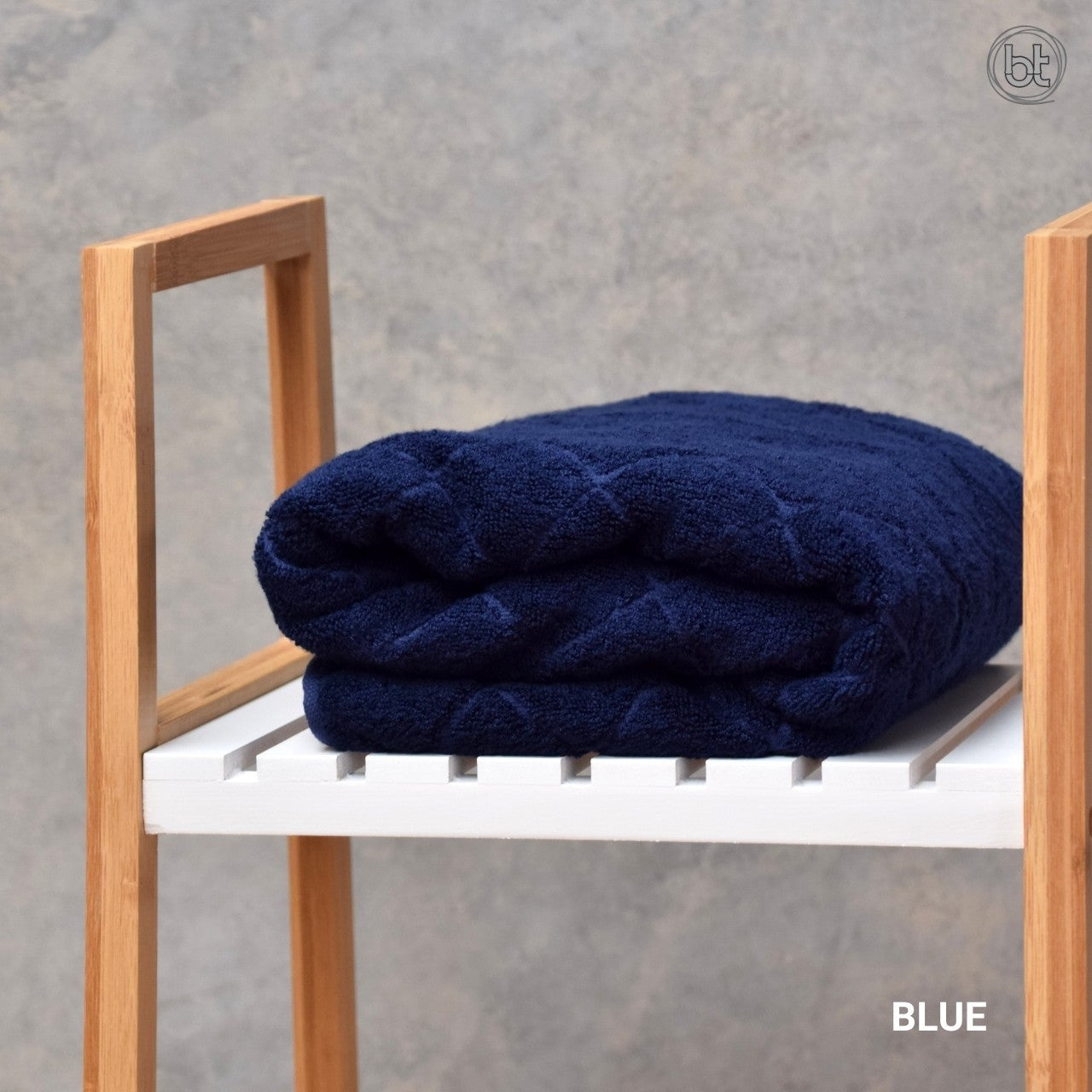 bt Bamboo Bath Sheet - Blue