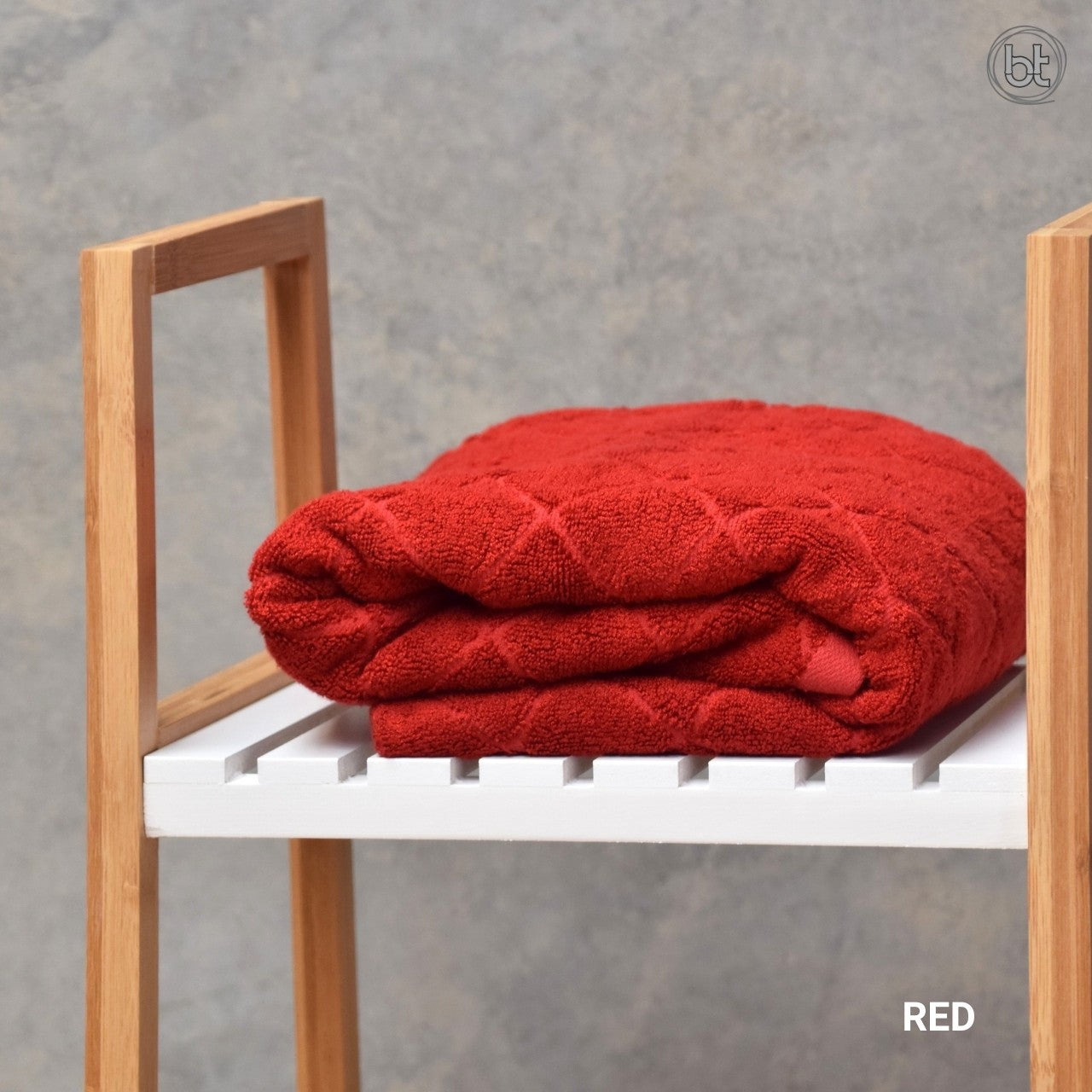 bt Bamboo Bath Sheet - Red