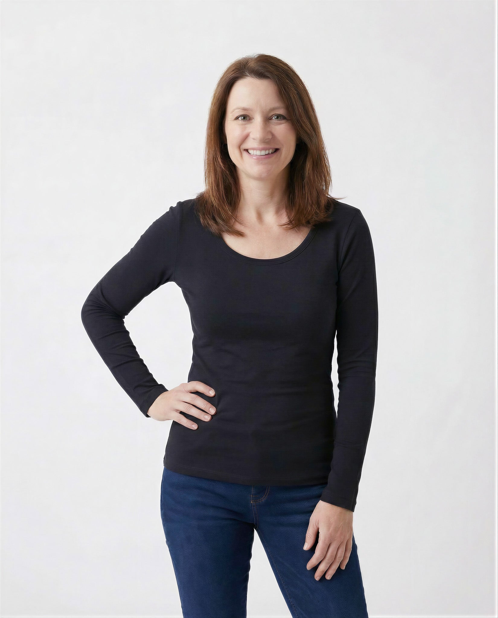 Bamboo Long Sleeved Teeshirt | Slim Fit