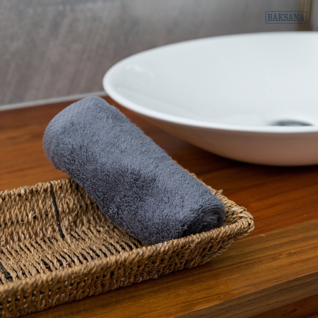 Baksana Face Cloth | Charcoal