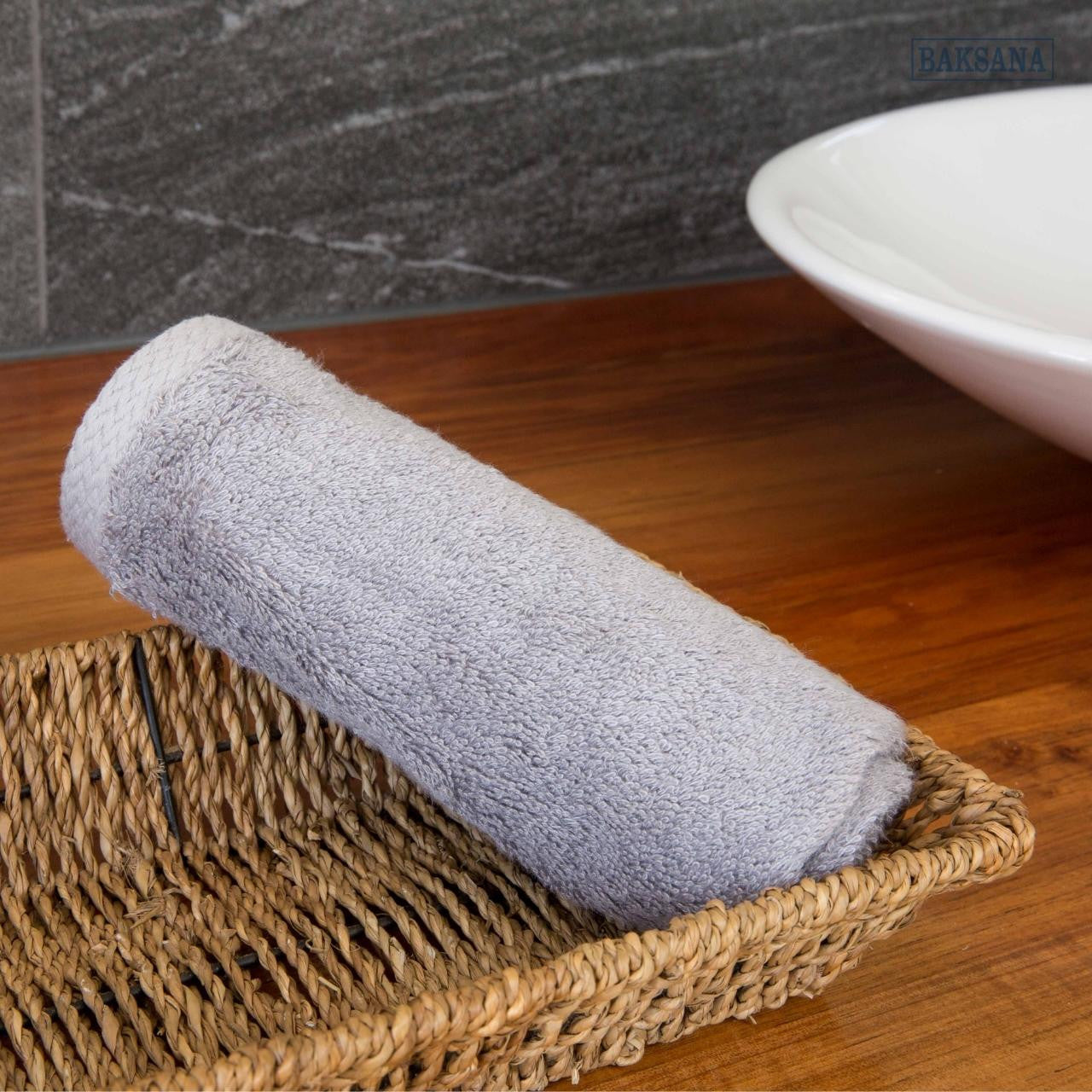 Baksana Face Cloth | Pebble