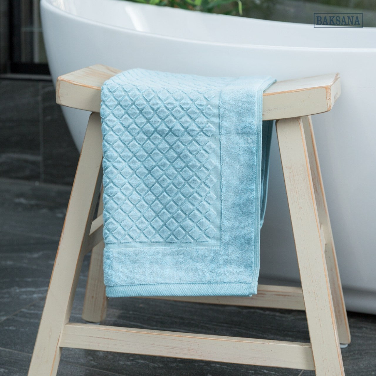 Baksana Sky Blue - Bath Mat