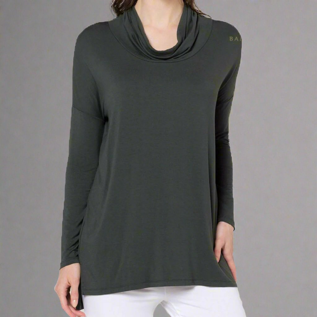Women's Bamboo Rowena Cowl Tunic - Forest