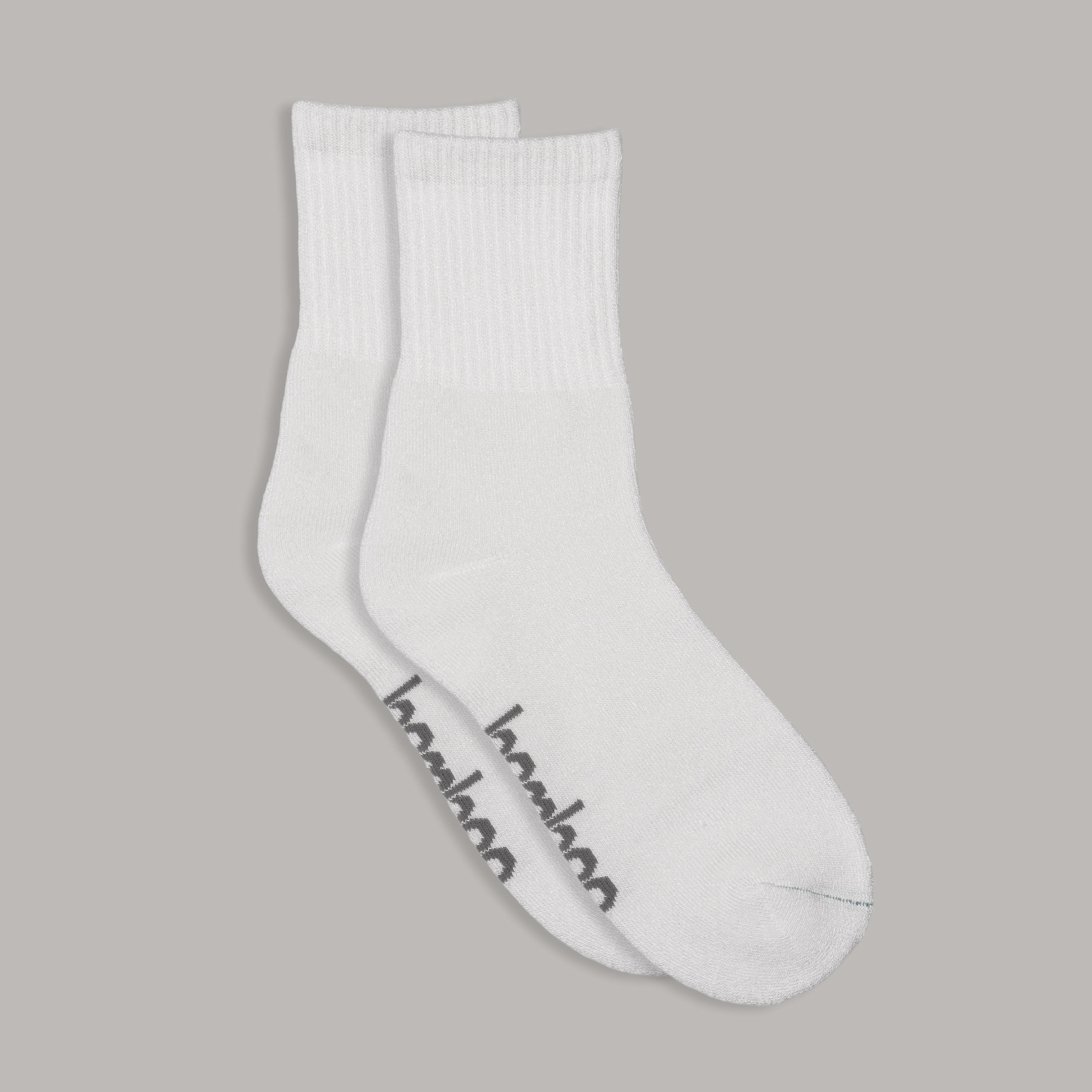 Bamboo Crew Socks | White