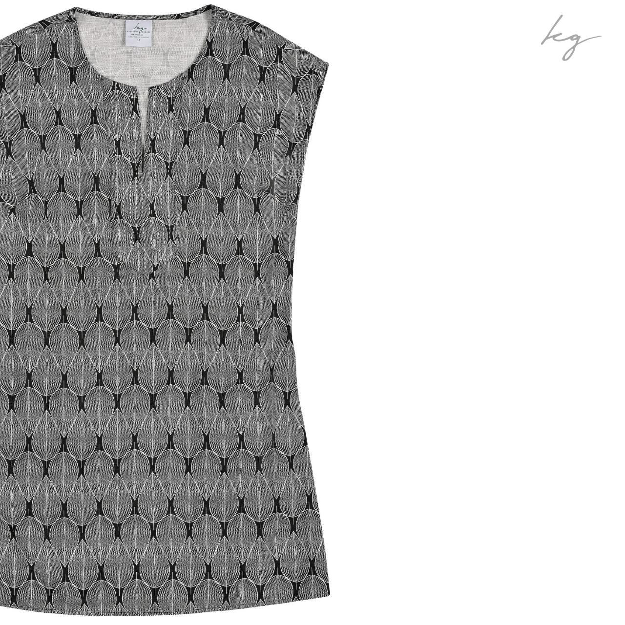 Bamboo Fibre Dress - White Leaf