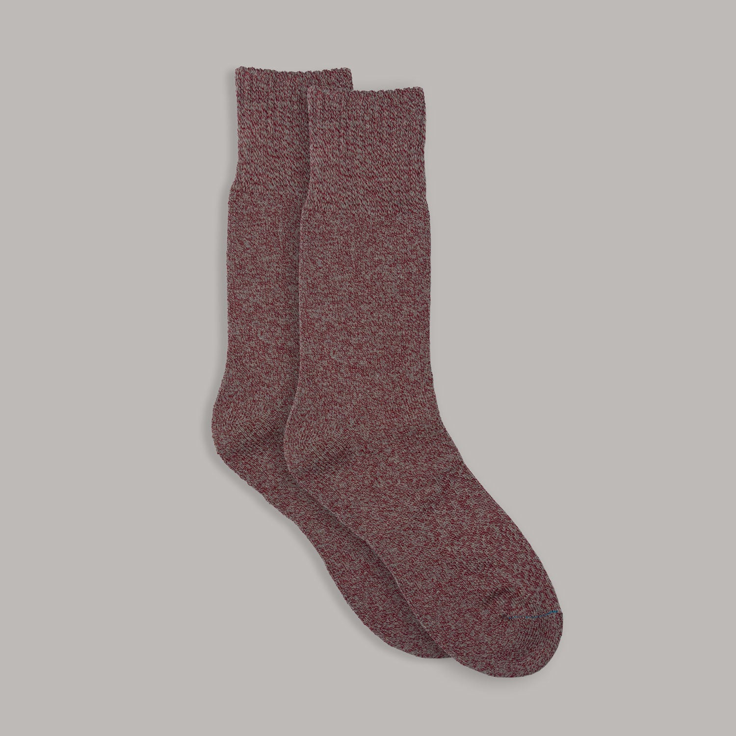 Bamboo Hiking Socks - Red Grey Marle