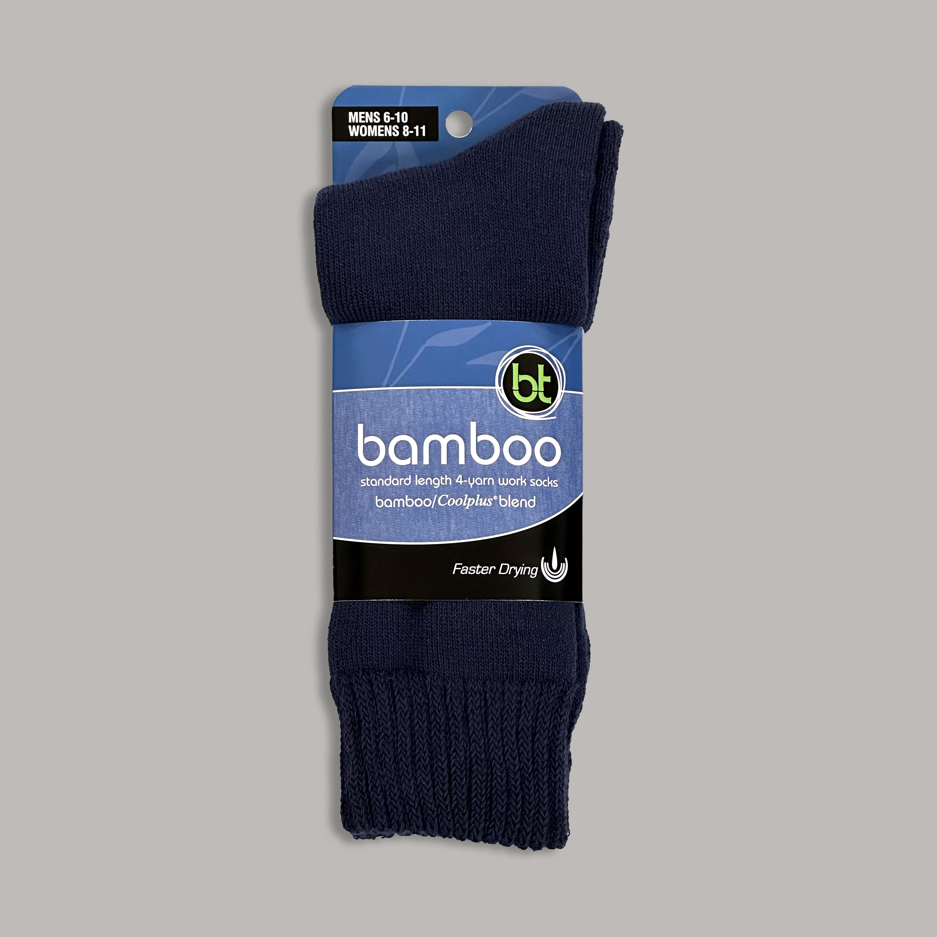 Bamboo Quick Dry Socks by Bamboo Textiles - Navy Pack