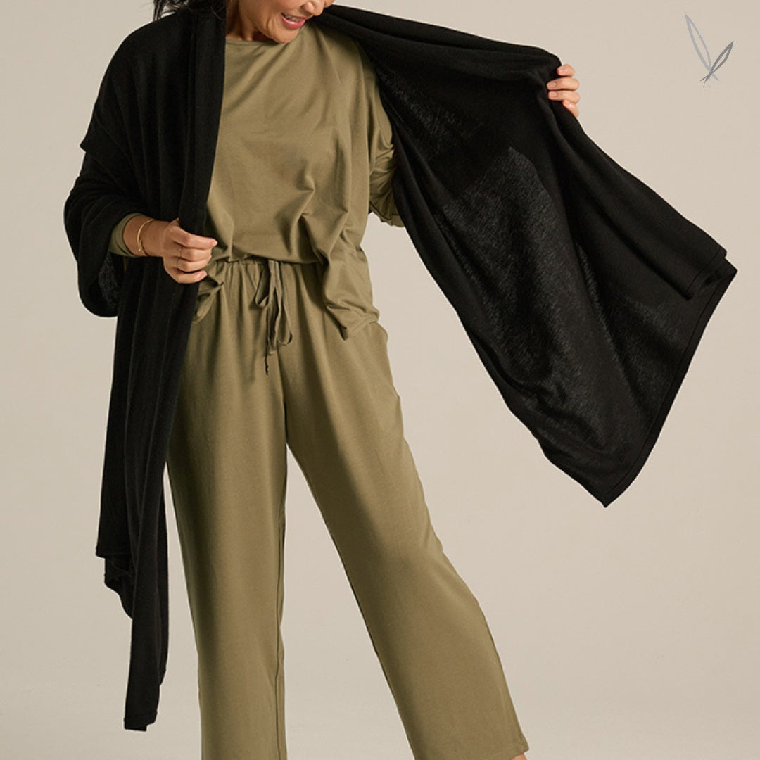 Bamboo & Recycled Cashmere Wool Travel Wrap