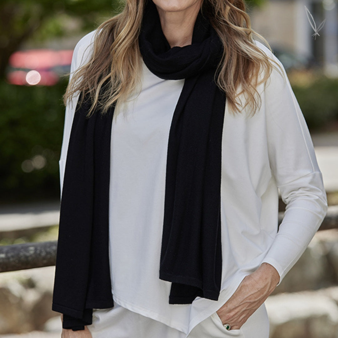 Bamboo & Recycled Cashmere Wool Travel Wrap