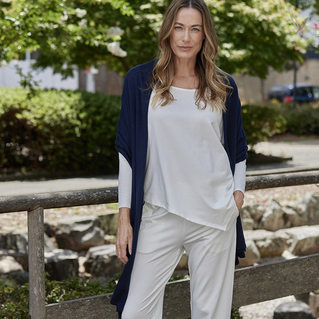 Bamboo & Recycled Cashmere Wool Travel Wrap