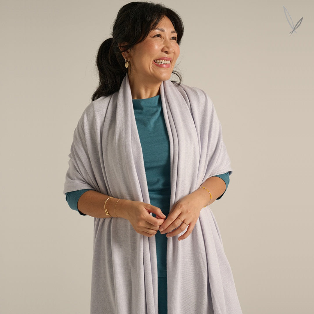 Bamboo & Recycled Cashmere Wool Travel Wrap