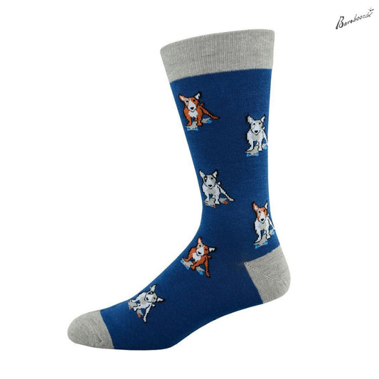 Bamboo Crew Sock - French Terrier