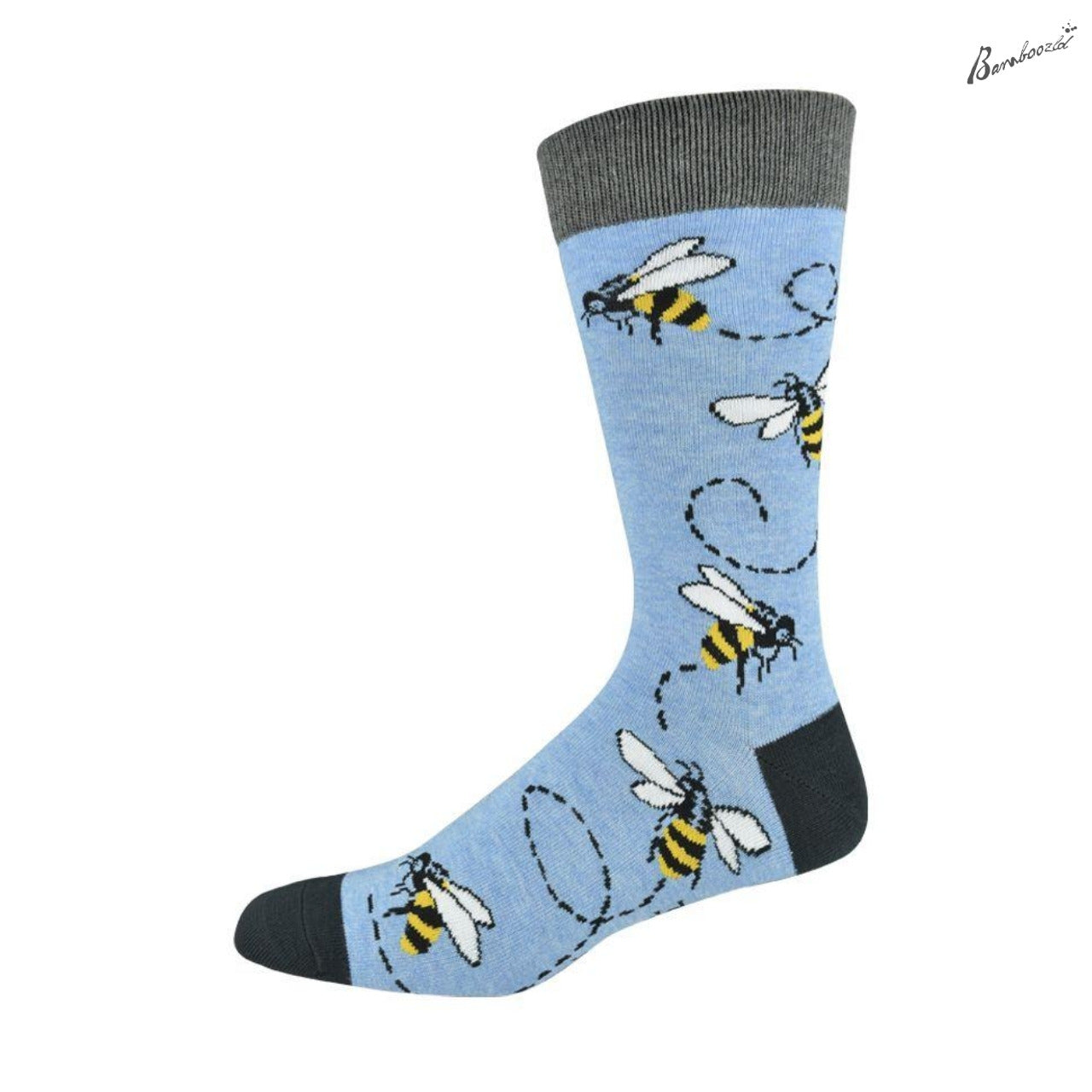 Bamboo Crew Sock - Buzzing Bee