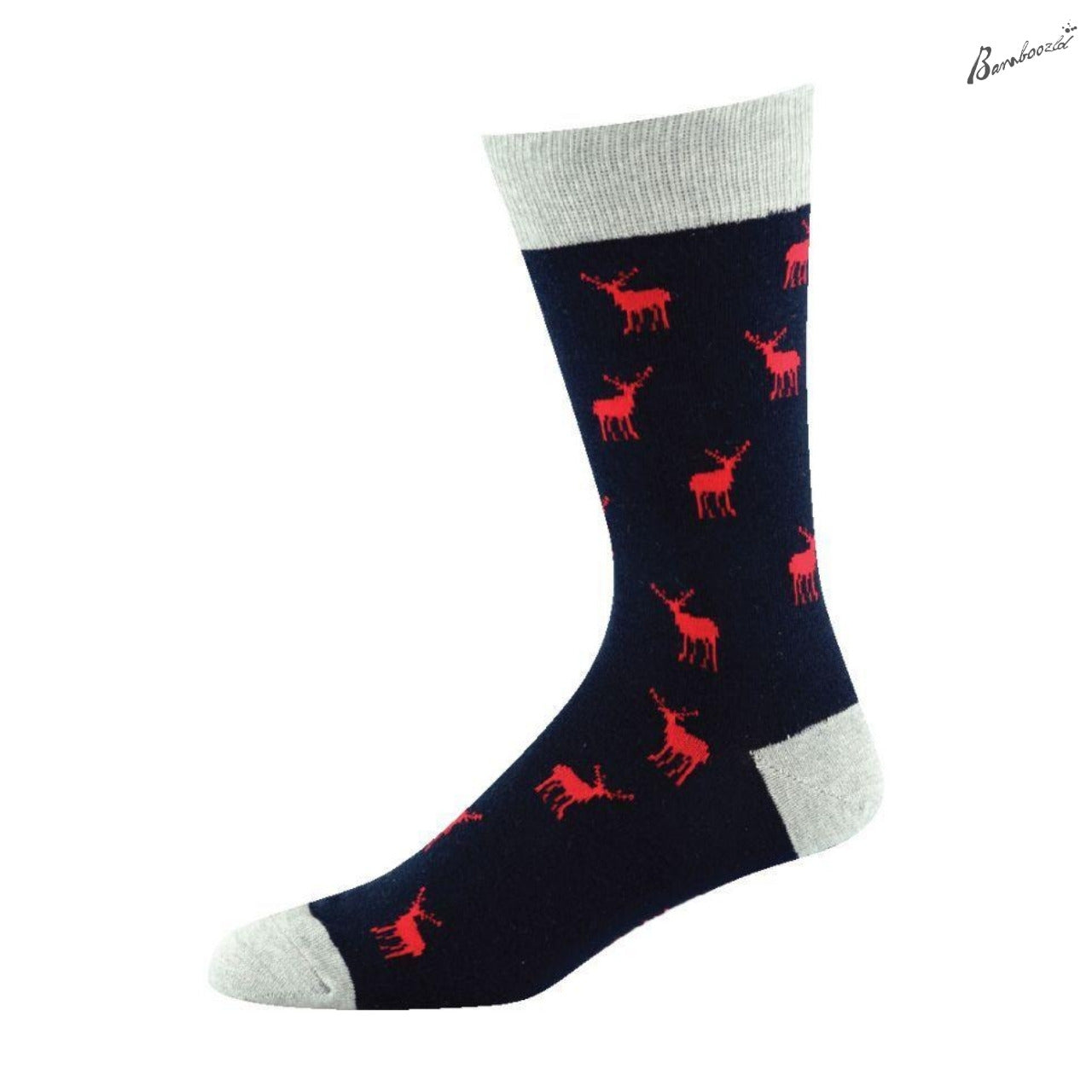 Bamboo Crew Sock - Deer