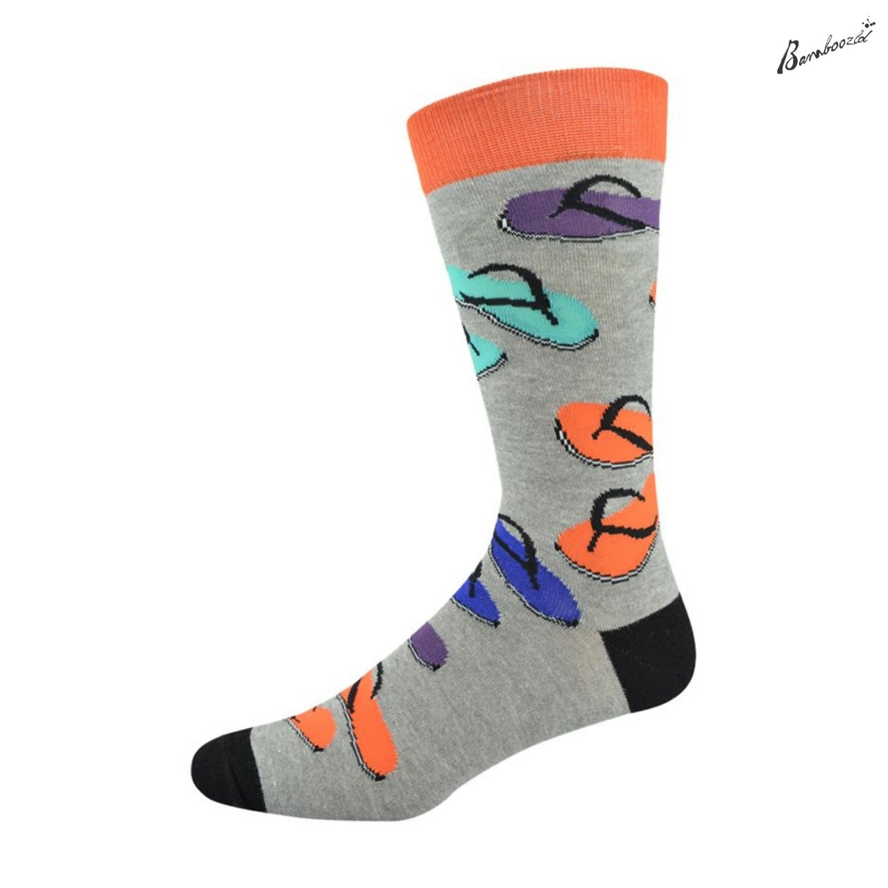 Bamboo Crew Sock - Flip Flops