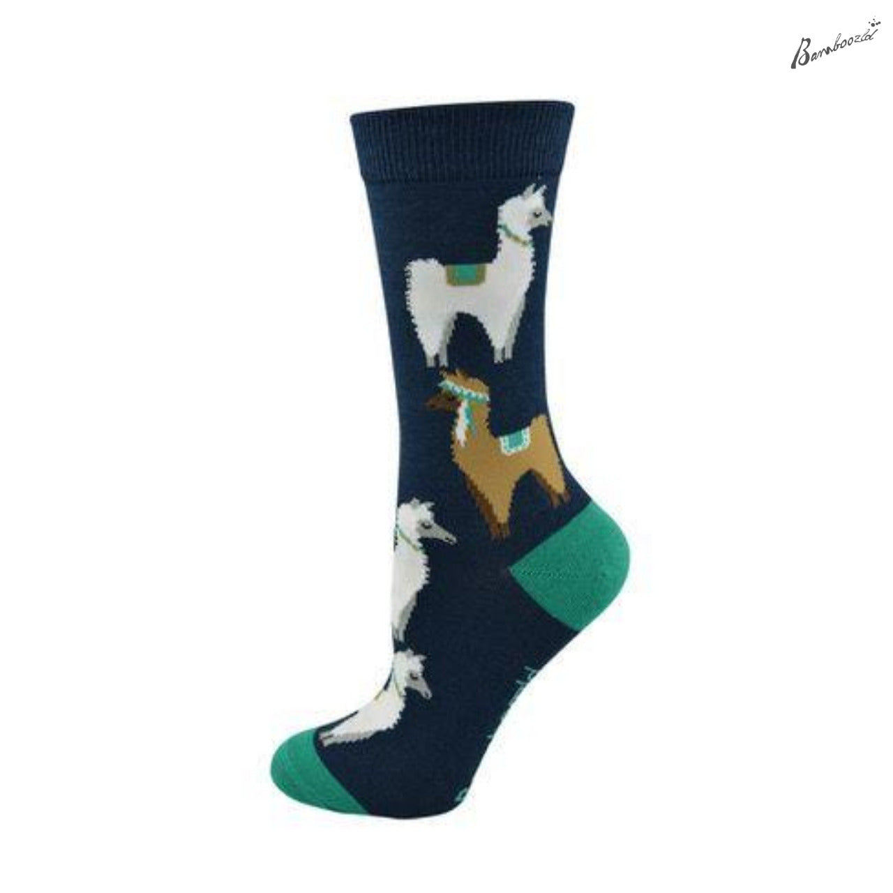 Bamboo Crew Sock - Llama Drama