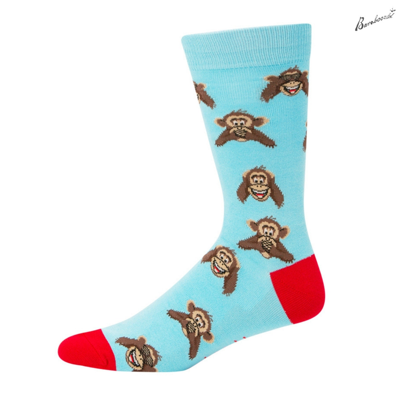 Bamboo Crew Sock - Monkey Business