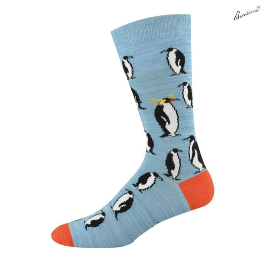 Bamboo Crew Sock - Penguin
