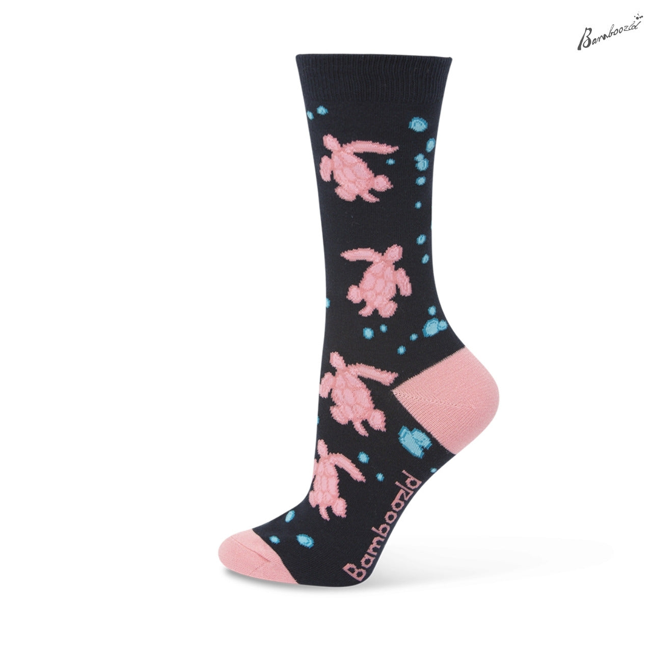 Bamboo Crew Sock - Sea Turtle