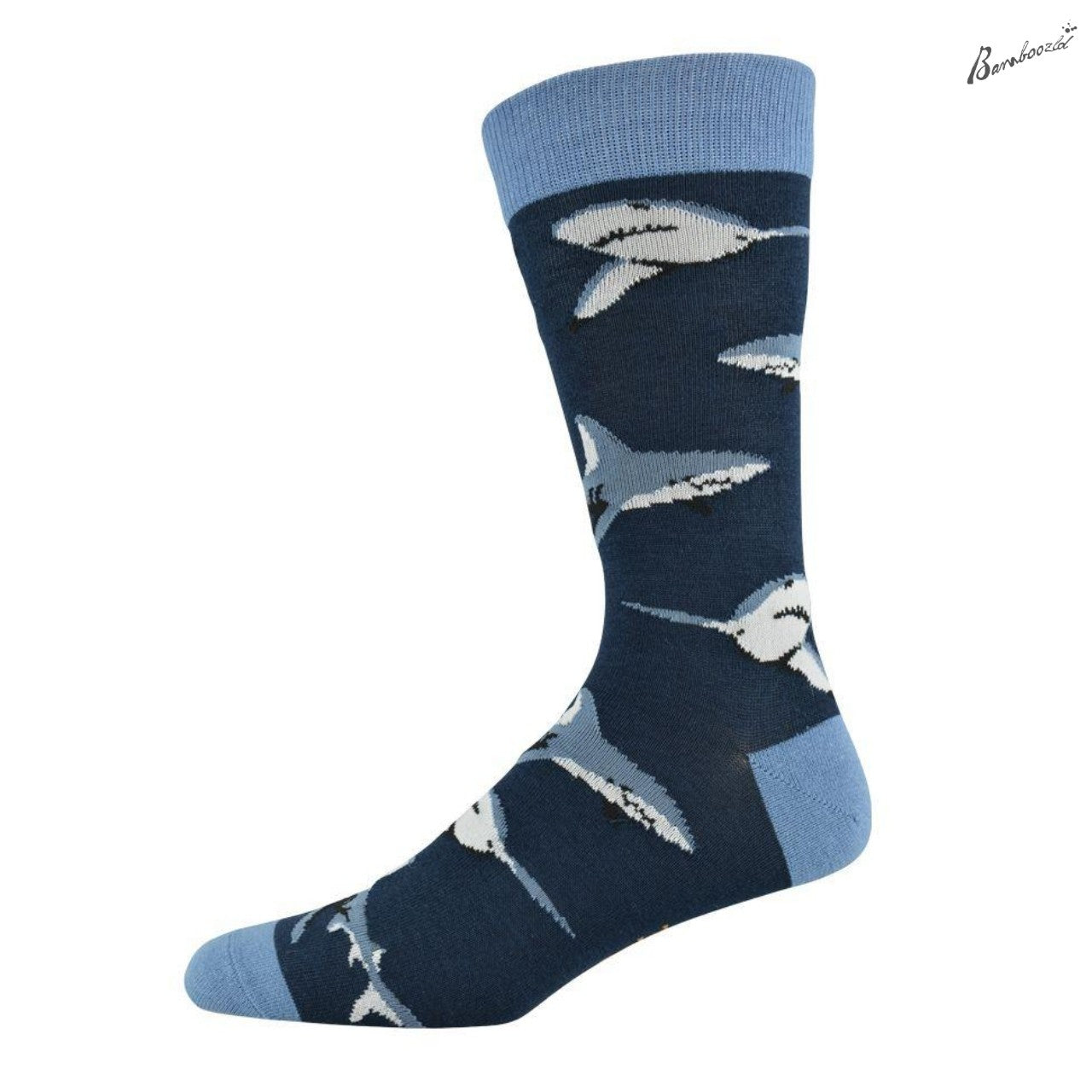 Bamboo Crew Sock - Shark