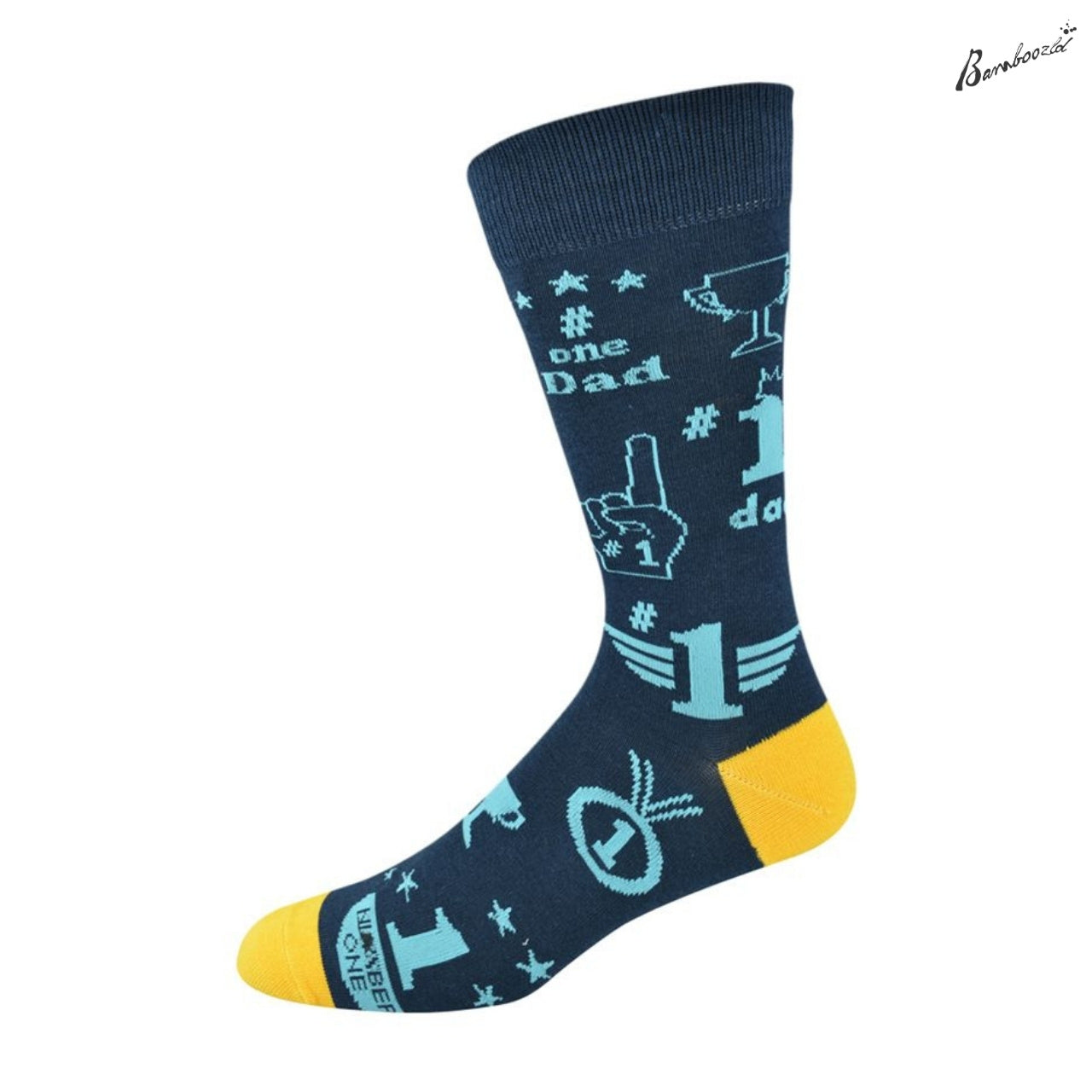Bamboo Crew Sock - #1 Dad Navy
