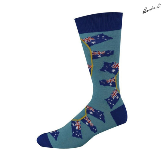 Bamboo Crew Sock - Aussie Flagpole