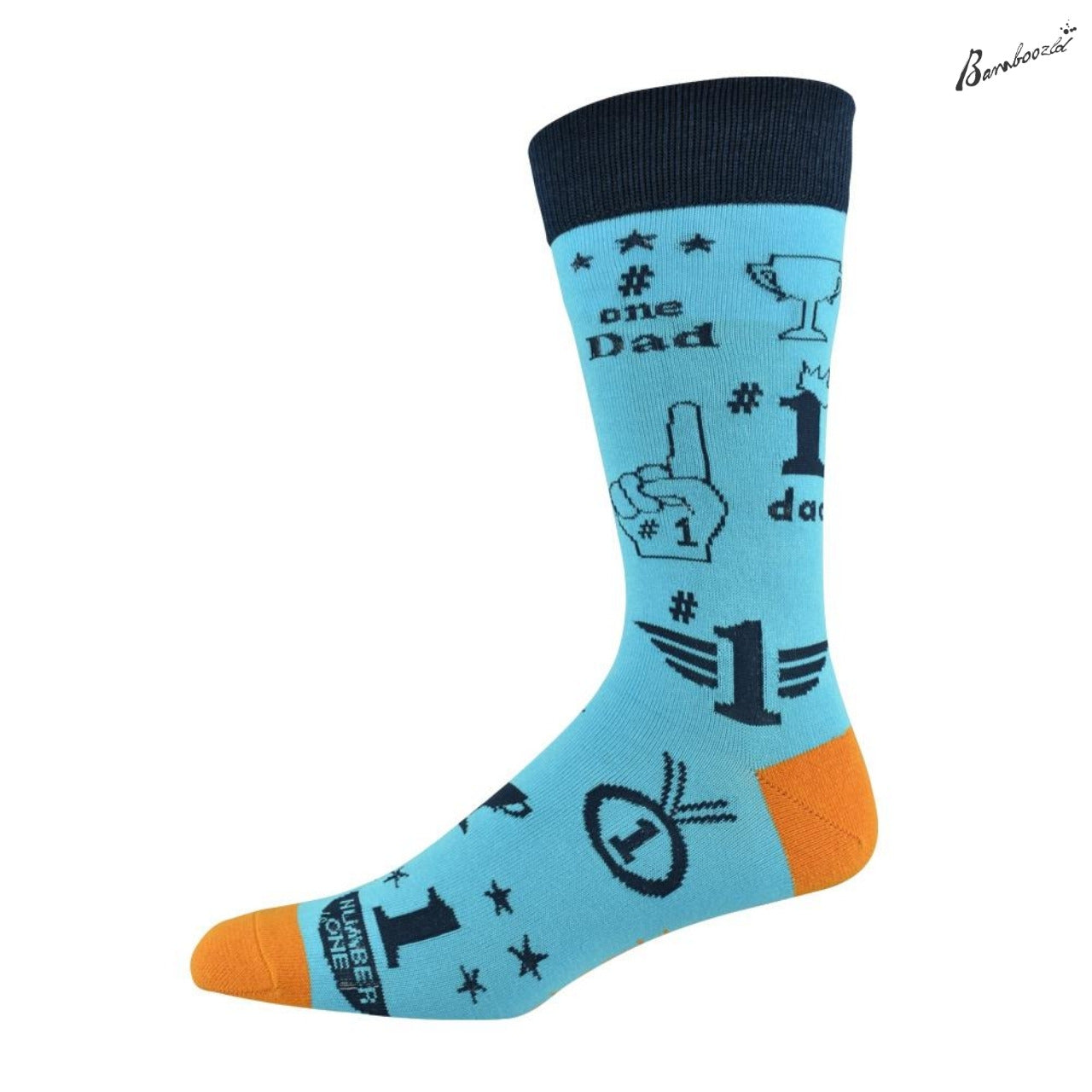 Bamboo Crew Sock - #1 Dad Blue