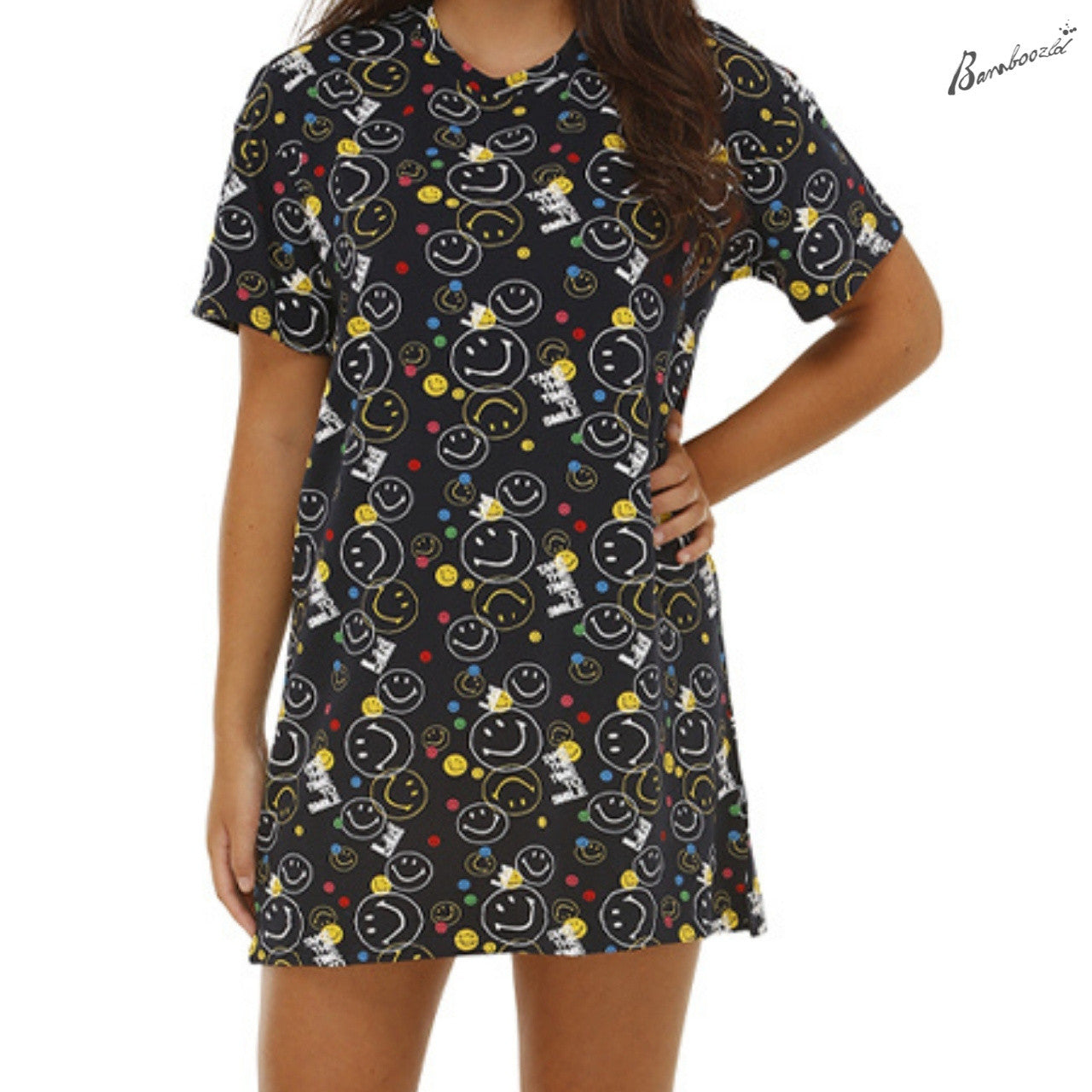 Bamboo Jersey Night-Tee - Take The Time To Smile