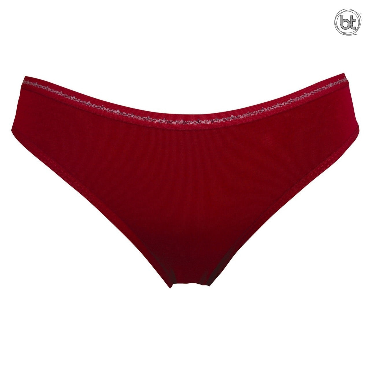 Women's Bamboo Bikini Brief  -  Burnt Red