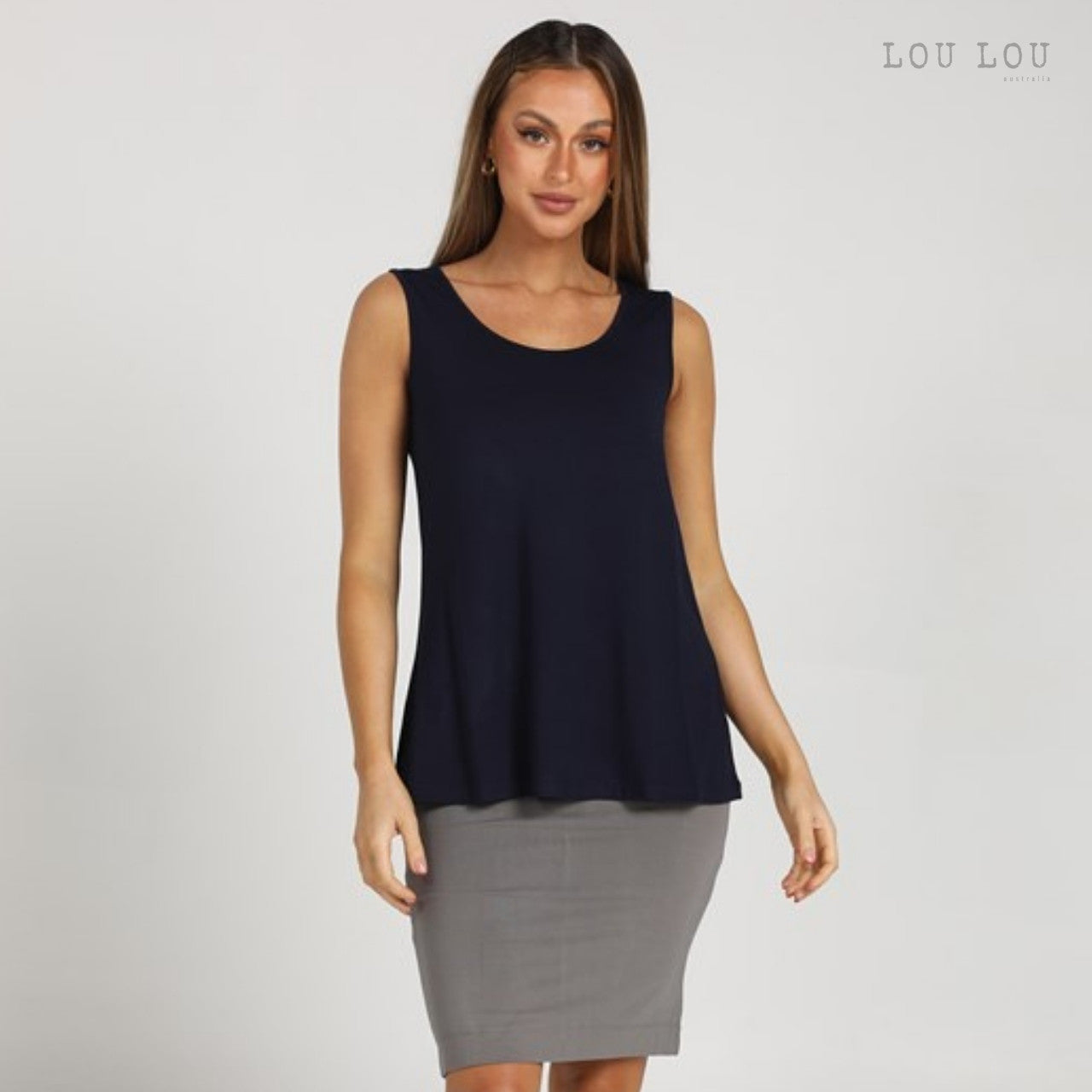 Bamboo Alicia Singlet - Black