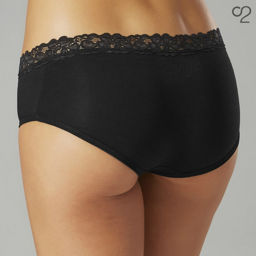 Bamboo Boyleg Underwear  - Black