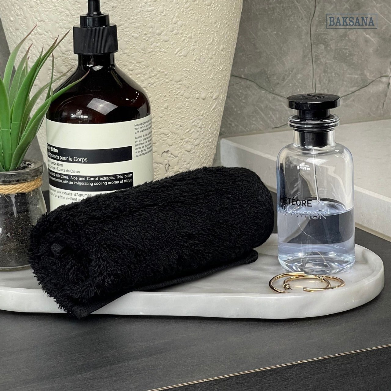 Baksana Face Cloth | Black