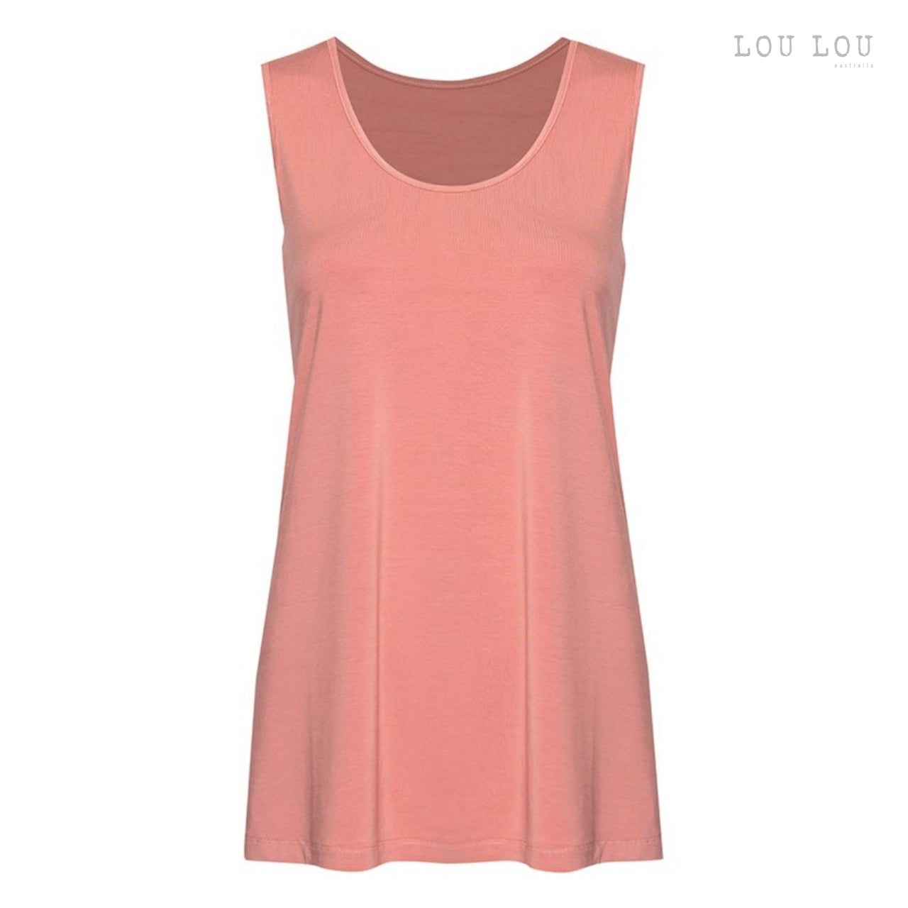 Alicia - A-line Bamboo Singlet Top | LIMITED