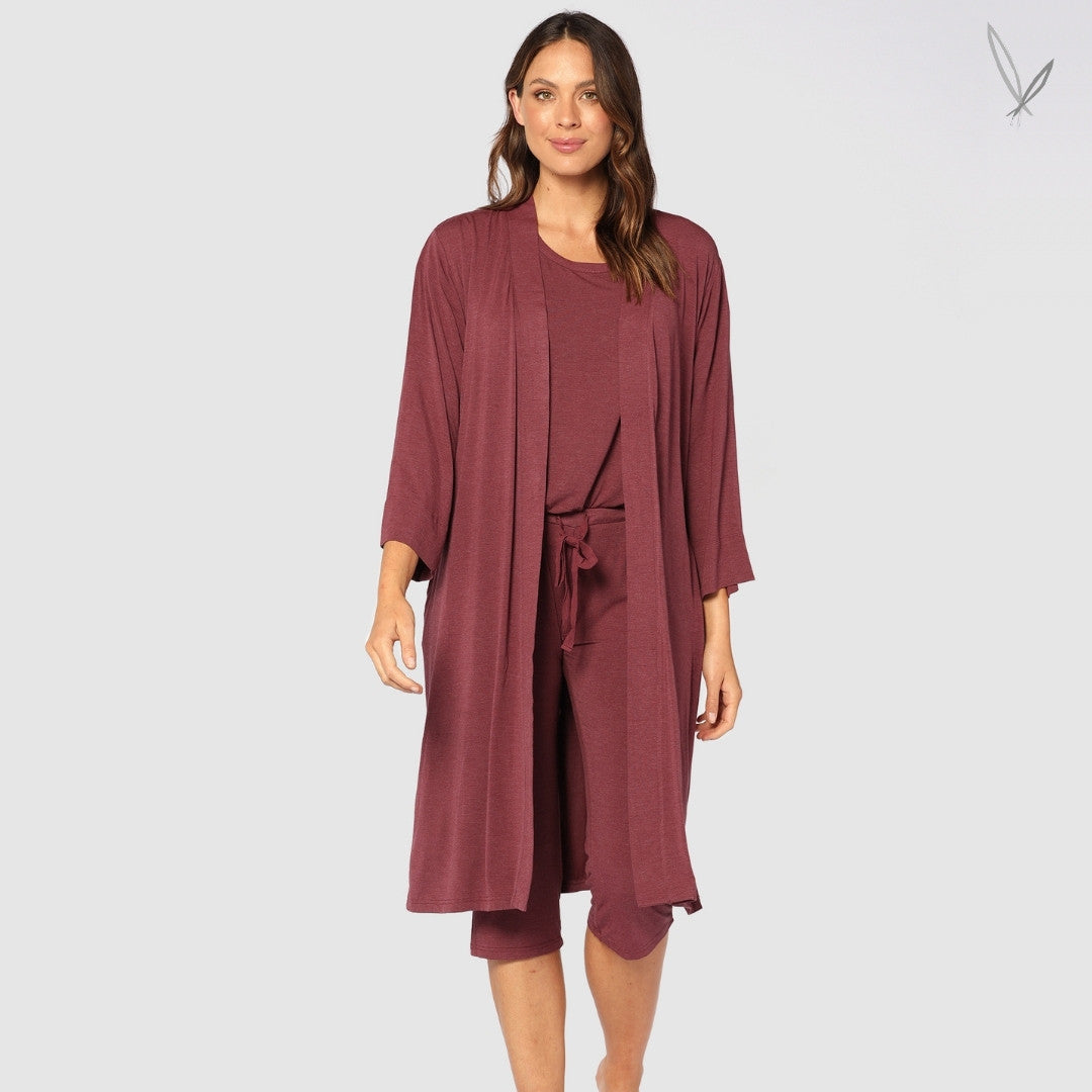 Bamboo Sleepwear Robe - Burgundy