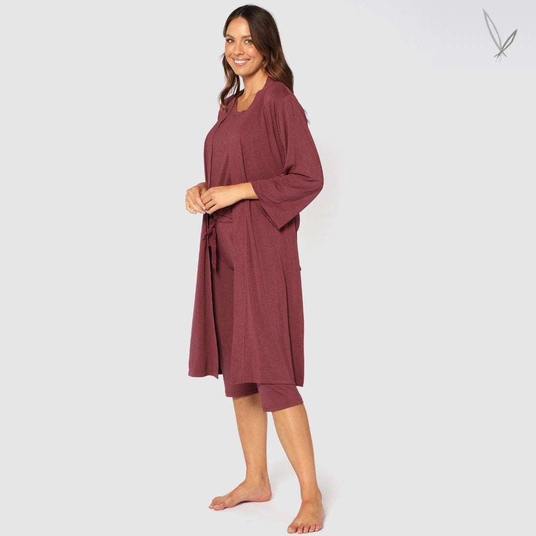 Bamboo Sleepwear Robe - Burgundy