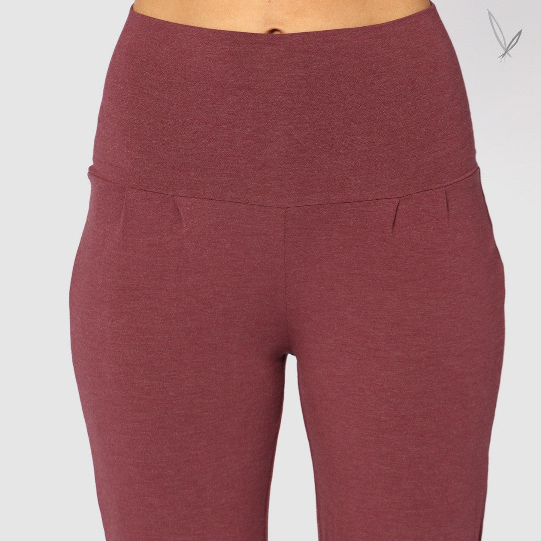 Bamboo PJ Slouch Pants - Burgundy