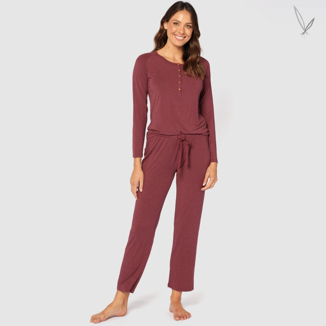 Relax Bamboo PJ Pants - Burgundy