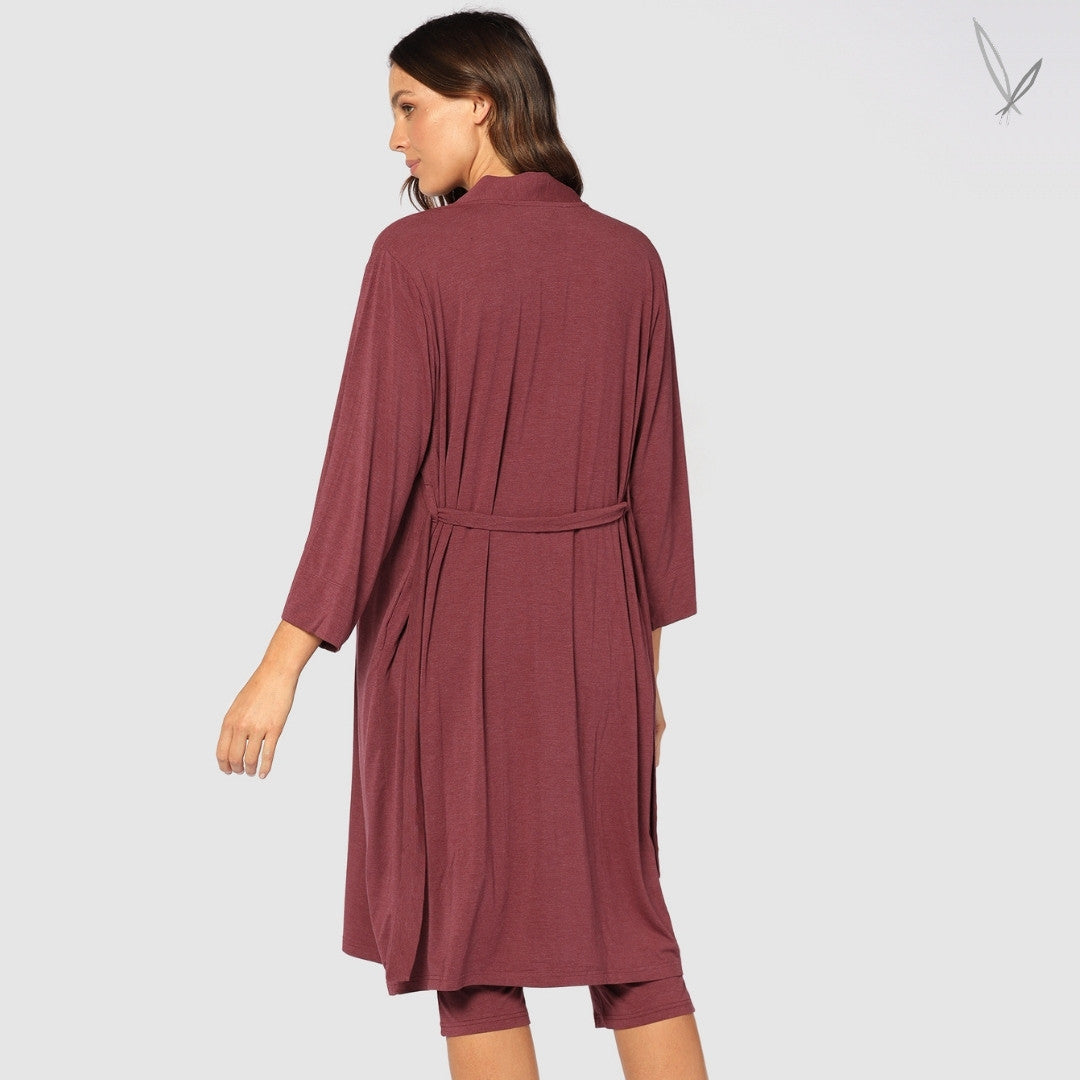 Bamboo Sleepwear Robe - Burgundy