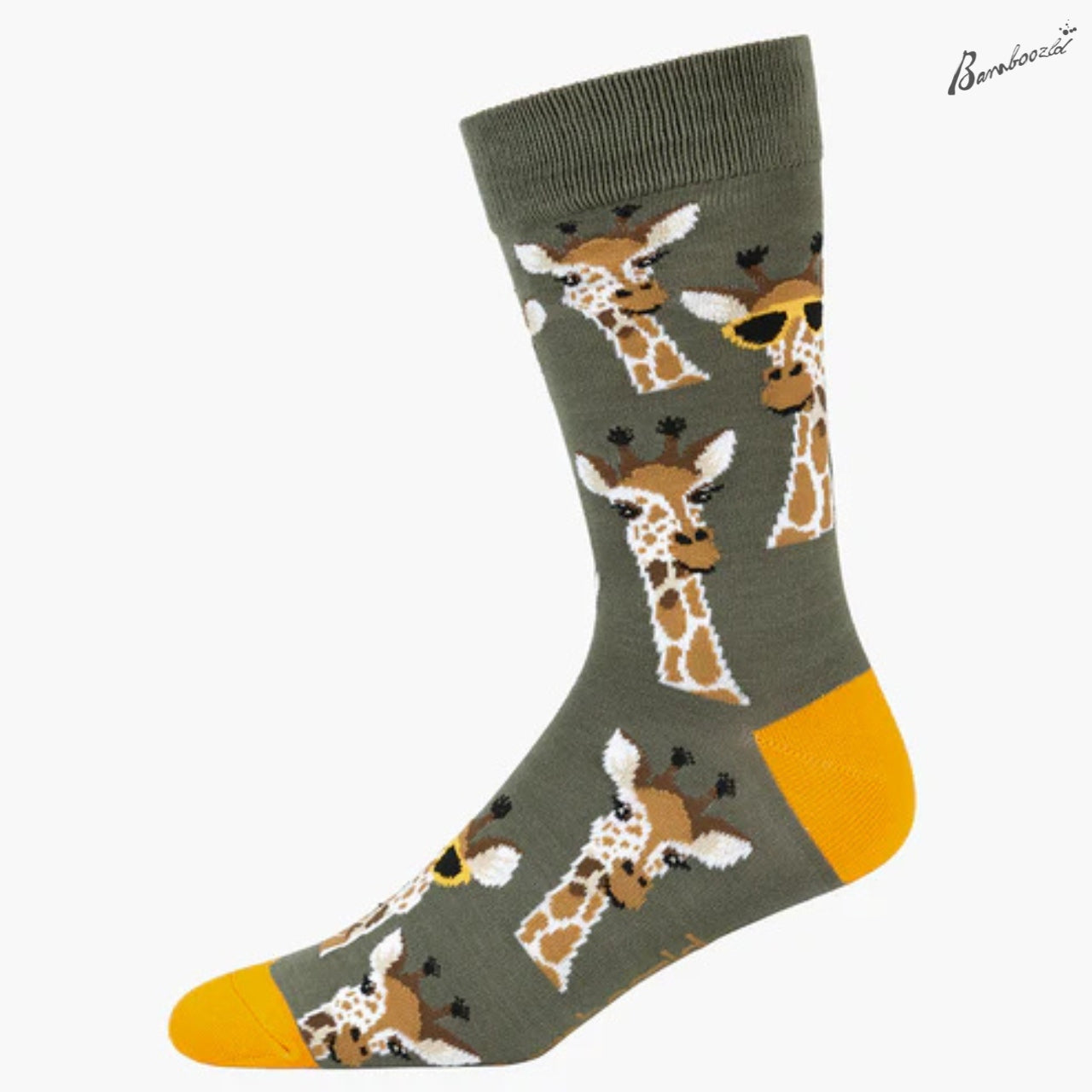 Bamboo Crew Sock - Cool Giraffe