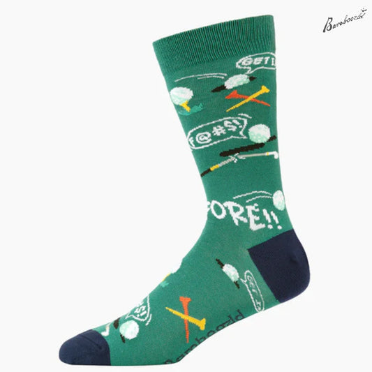Bamboo Crew Sock - Golf Fore