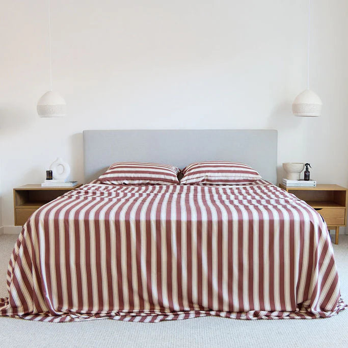 MTCo. Bamboo Sheet Set - Cinnamon Stripe