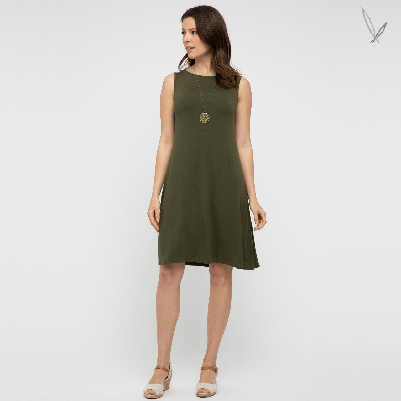 Adele Dress - Dark Olive