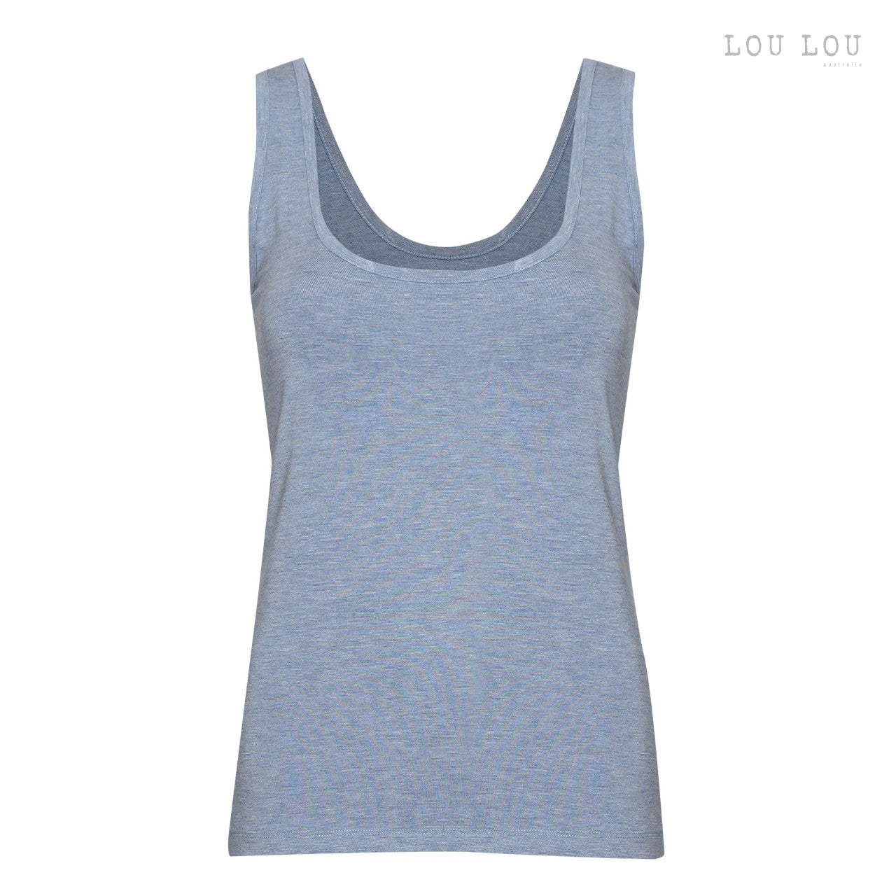 Bamboo Cindy Singlet - Denim Marle
