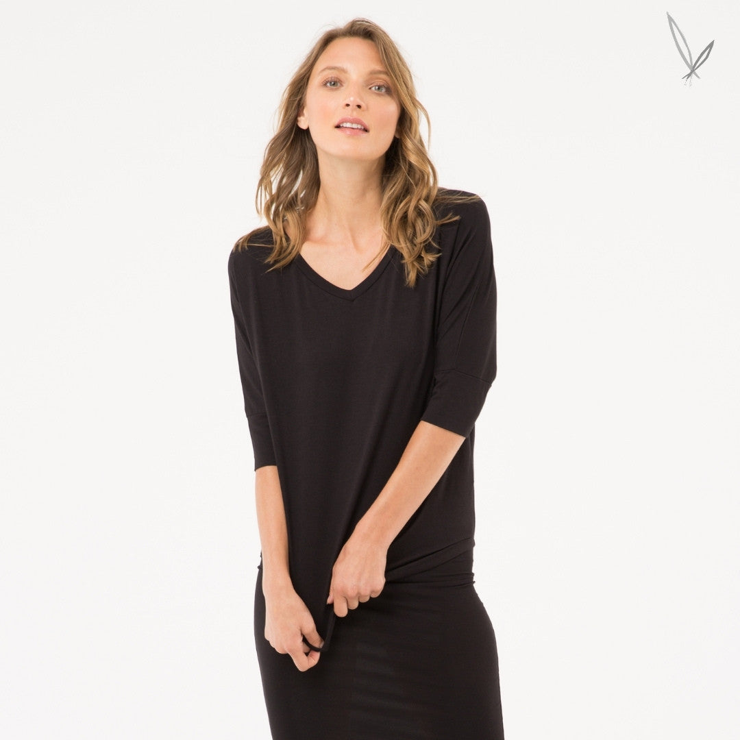 Dolman Sleeve Top - Black