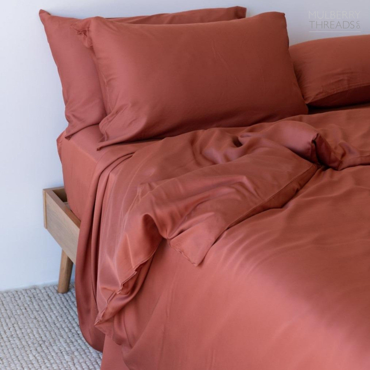 Bamboo Quilt Cover by MTC - Clay