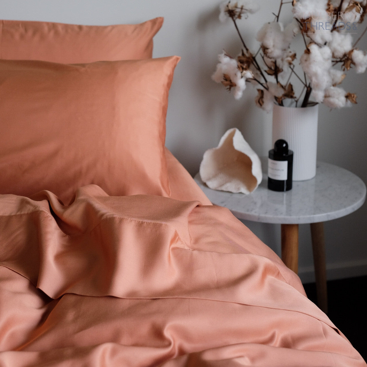 Bamboo Quilt Cover by MTC - Rust