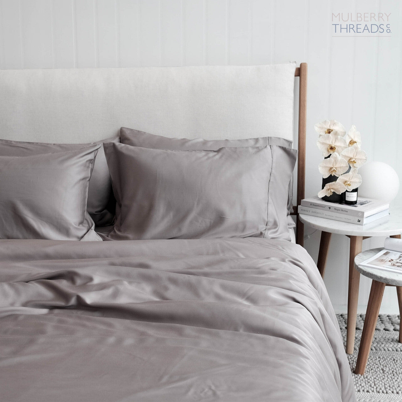 Bamboo Quilt Cover by MTC - Steel